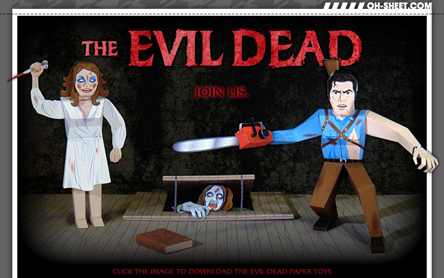 Download The Evil Dead Paper Toys